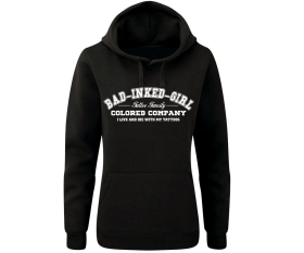 Bad inked Girl - Tattoo Family - Frauen Kapuzenpullover - schwarz