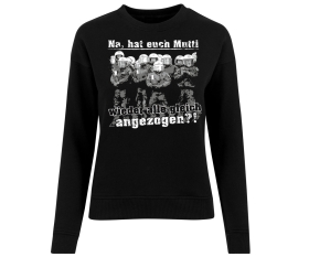 Hat Euch Mutti wieder alle gleich angezogen? - Frauen Pullover - schwarz