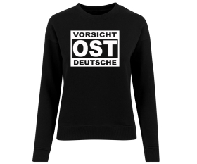 Vorsicht Ostdeutsche - Frauen Pullover - schwarz