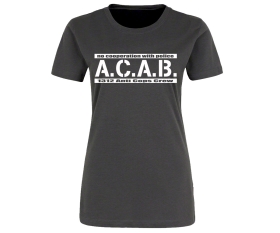 ACAB - No cooperation with Police - Frauen Shirt - grau