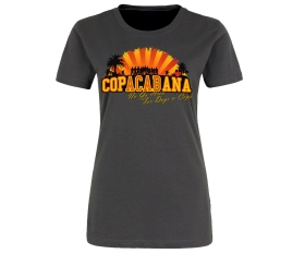 Copacabana - No go Area for Dogs and Cops - Frauen Shirt - grau