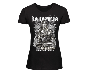 La Familia - Salute mi familia - Frauen Shirt - schwarz