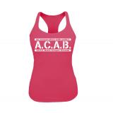 ACAB - No cooperation with Police - Frauen Tank Top - pink