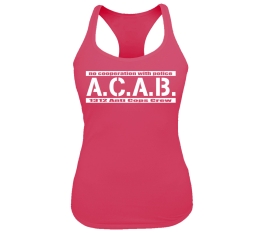 ACAB - No cooperation with Police - Frauen Tank Top - pink