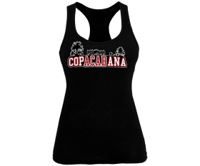 Copacabana - rot-weiß - Frauen Tank Top - schwarz