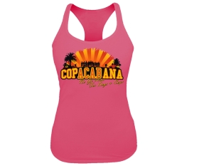 Copacabana - No go Area for Dogs and Cops - Frauen Tank Top - pink