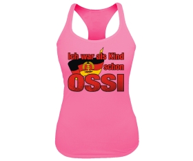 Ich war als Kind schon Ossi - Frauen Tank Top - rosa