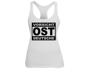 Vorsicht Ostdeutsche - Frauen Tank Top - weiß