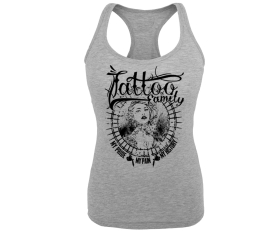 Pride Pain History Tattoo Family - Frauen Tank Top - grau-meliert