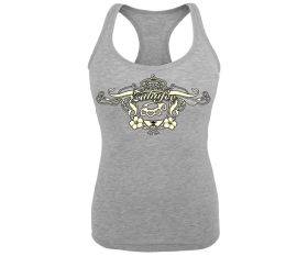 Zahnfee Krone - Frauen Tank Top - grau-meliert