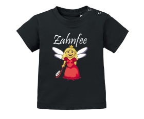 Zahnfee Logo Zahnbürste Baby Shirt schwarz