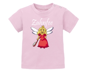 Zahnfee Logo Zahnbürste Baby Shirt rosa