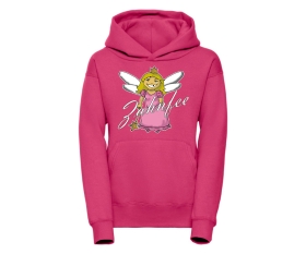 Zahnfee Logo Kinder Kapuzenpullover pink