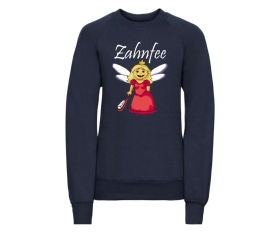 Zahnfee Logo Zahnbürste Kinder Pullover navy