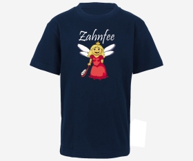 Zahnfee Logo Zahnbürste Kinder T-Shirt navy