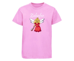 Zahnfee Logo Zahnbürste Kinder T-Shirt rosa