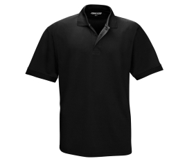 Männer Polo Shirt Quick Dry schwarz