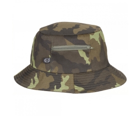 Fischerhut mit Seitentasche woodland camo