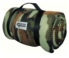 Polarfleece Army Style Decke Woodland