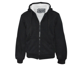 Sherpa Kapuzenjacke schwarz