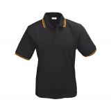 Active Wear Männer Polo-Shirt schwarz - gold Größe S - XXL