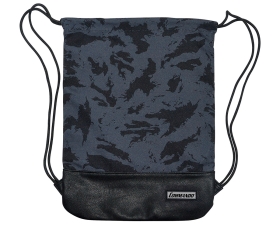 Turnbeutel Gym Bag Camo mit Kunstlederboden nightcamo