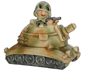 Fun Division Spardose Soldat mit Panzer woodland