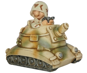 Fun Division Spardose Soldat mit Panzer desert