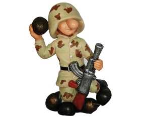 Fun Division Soldat Figur Modell 3 desert